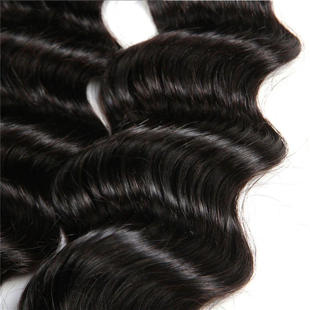 3 Bundles 9A Loose Deep Wave Human Hair Bundles Natural Color - Image 5