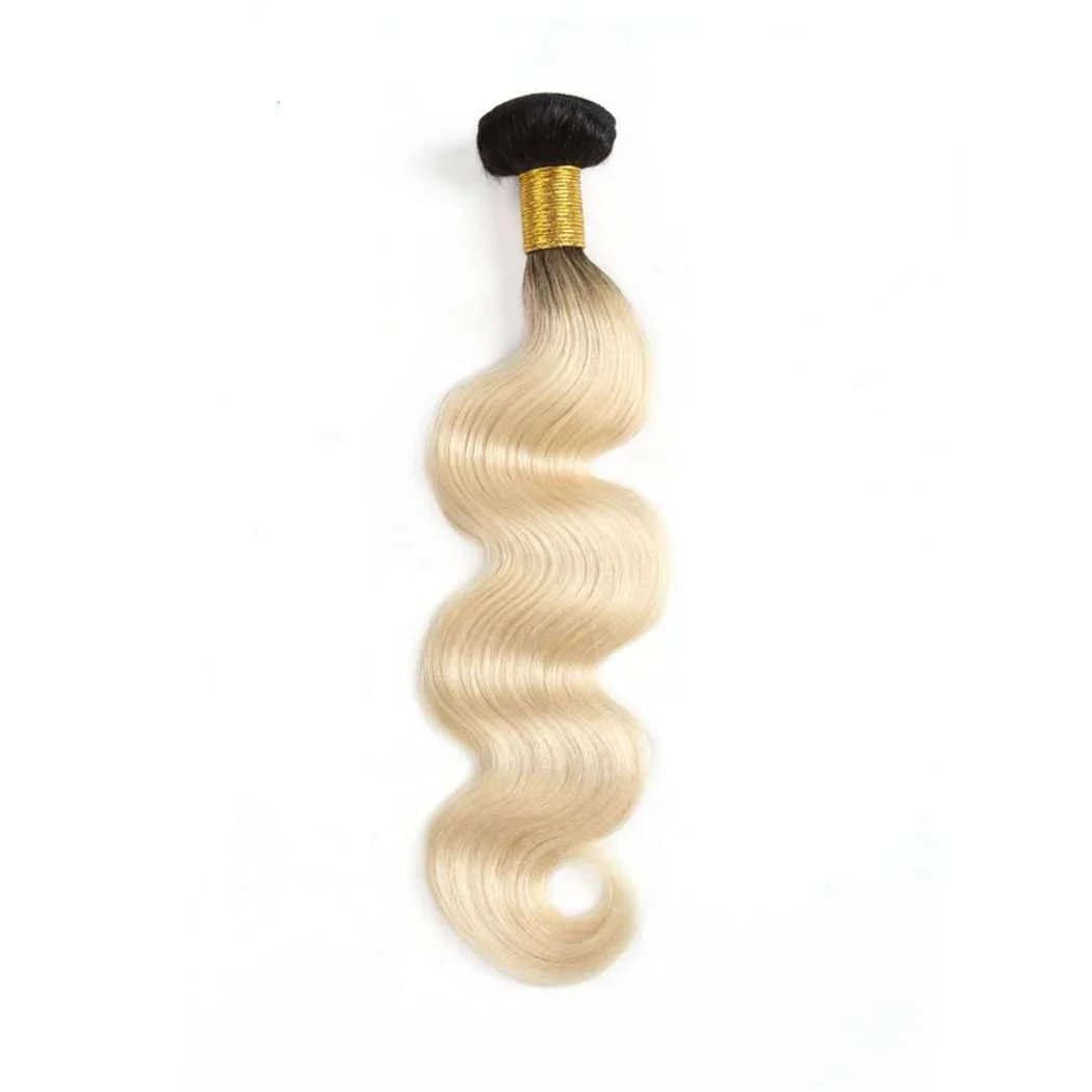 4 Bundles 1b/613 Ombré Blonde Hair Body Wave Brazilian Human Hair - Image 4