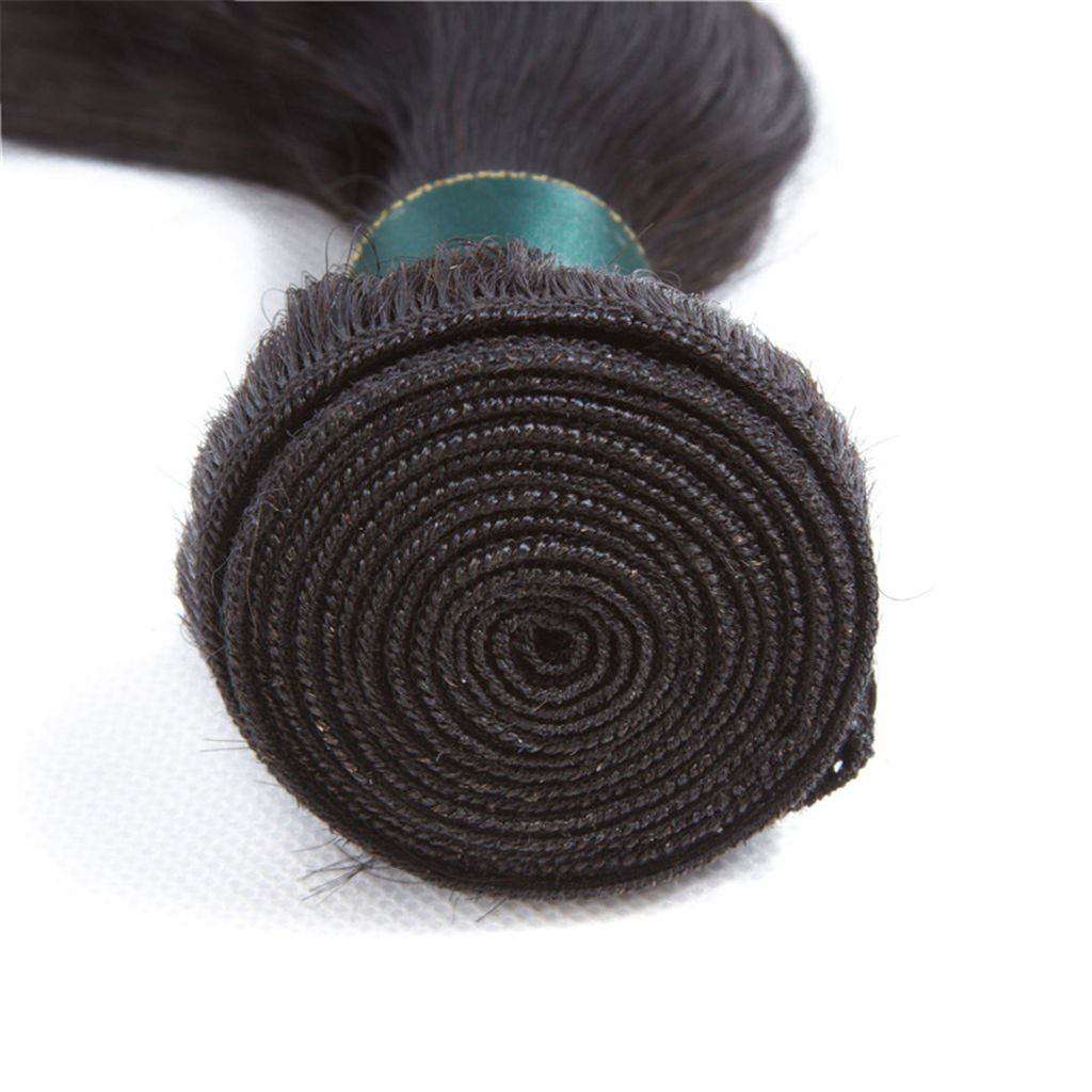 4 Bundles 9A Straight Brazilian Human Hair Bundles Virgin Hair Natural Color - Image 5