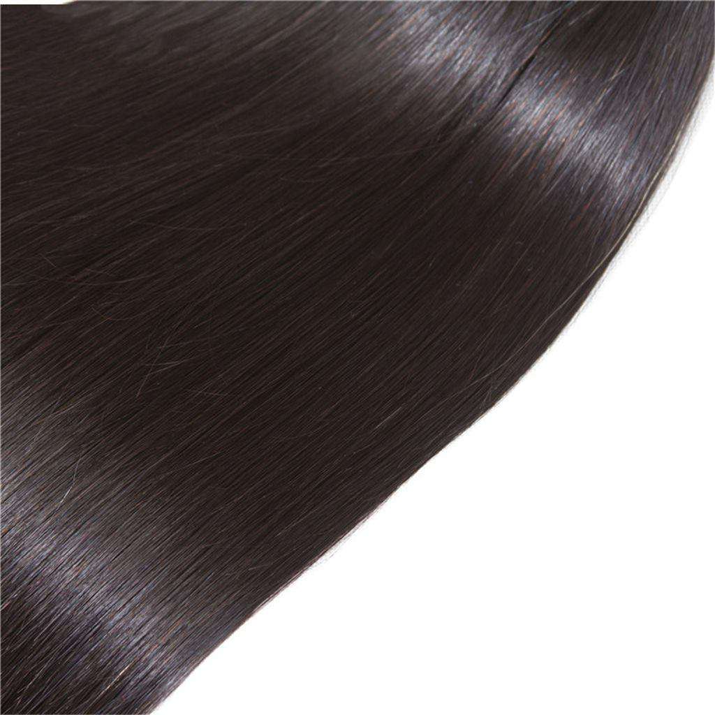 4 Bundles 9A Straight Brazilian Human Hair Bundles Virgin Hair Natural Color - Image 6