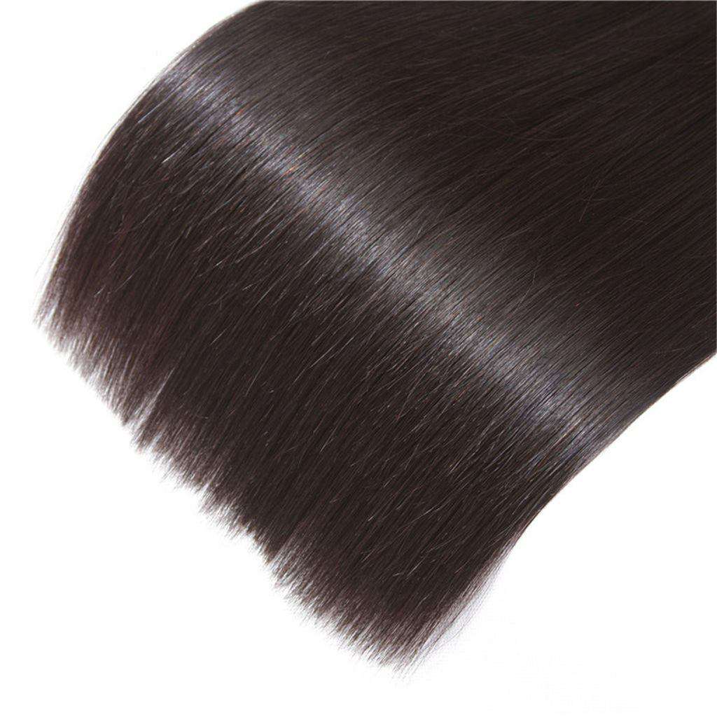 4 Bundles 9A Straight Brazilian Human Hair Bundles Virgin Hair Natural Color - Image 7