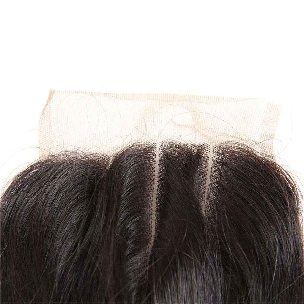 10A Loose Wave Hair 4 Bundles With Closure Natural Color - Image 4