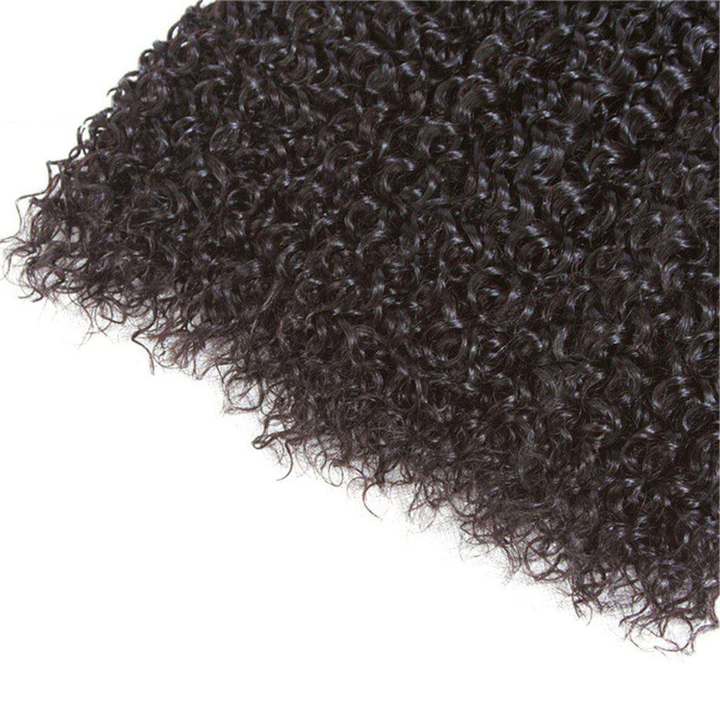 Afro Kinky Curly Hair 3 Bundles 10A Brazilian Human Hair Natural Color - Image 6